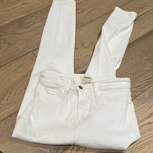 Lagence white jeans size 37 straight leg - Picture 1 of 5